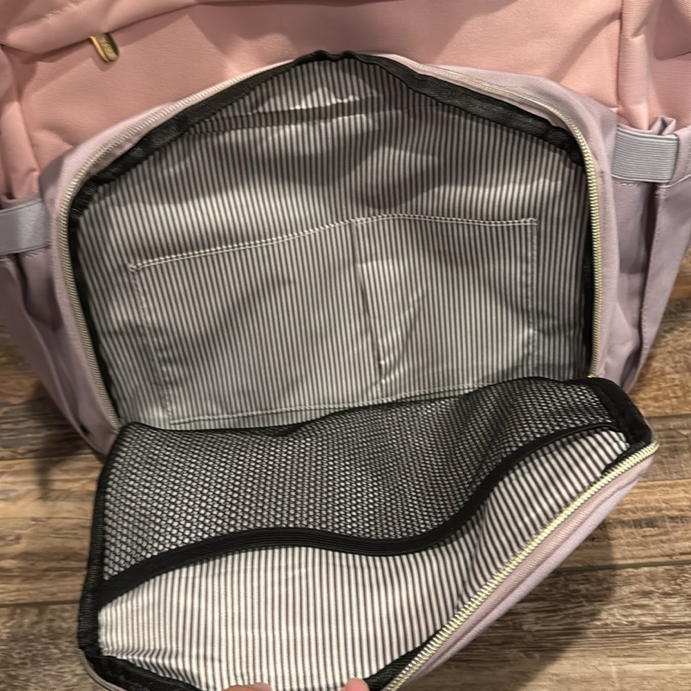 Lovevook pink lavender backpack diaper bag usb charging port - Picture 6 of 10